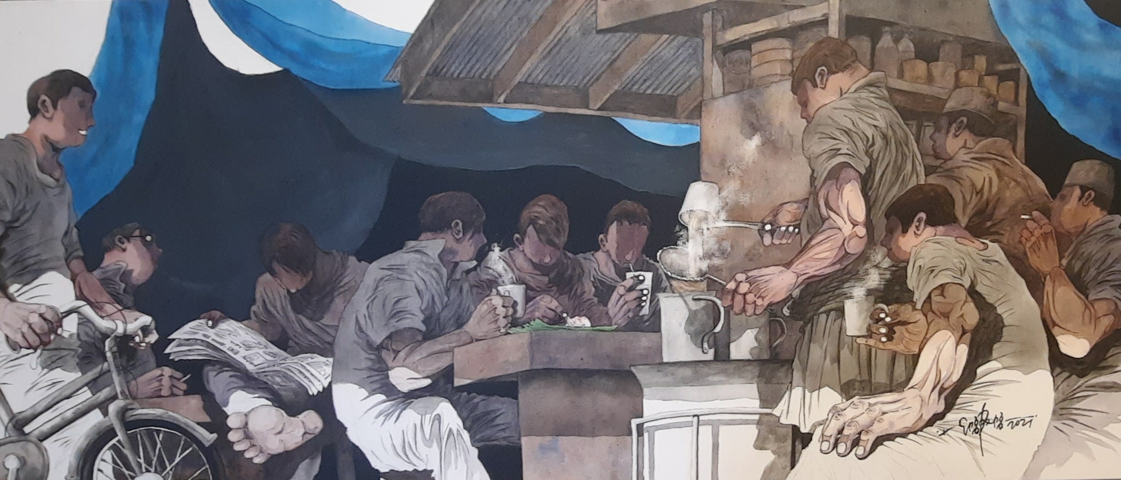 Penang Street Scene, 2021